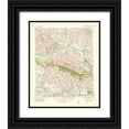 thumbnail image 1 of USGS 26x31 Black Ornate Wood Framed with Double Matting Museum Art Print Titled - Santa Susana California Quad - USGS 1964, 1 of 4
