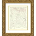 thumbnail image 1 of USGS 26x31 Gold Ornate Wood Framed with Double Matting Museum Art Print Titled - Lutie Texas Quad - USGS 1967, 1 of 4