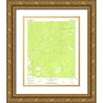 thumbnail image 1 of USGS 26x31 Gold Ornate Wood Framed with Double Matting Museum Art Print Titled - O Block Canyon New Mexico Quad - USGS 1963, 1 of 4