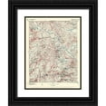 thumbnail image 1 of USGS 26x32 Black Ornate Wood Framed with Double Matting Museum Art Print Titled - Downieville California Quad - USGS 1897, 1 of 4