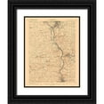 thumbnail image 1 of USGS 26x32 Black Ornate Wood Framed with Double Matting Museum Art Print Titled - New Castle Pennsylvania Quad - USGS 1904, 1 of 4