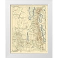 thumbnail image 1 of USGS 26x32 White Modern Wood Framed Museum Art Print Titled - Alhambra California Sheet - USGS 1892, 1 of 4