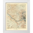 thumbnail image 1 of USGS 26x32 White Modern Wood Framed Museum Art Print Titled - Cincinnati West Ohio Kentucky Quad - USGS 1900, 1 of 4