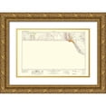 thumbnail image 1 of USGS 32x22 Gold Ornate Wood Framed with Double Matting Museum Art Print Titled - El Paso Texas Quad - USGS 1968, 1 of 4