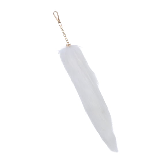 USHOBE 1 PCS Cosplay Tail Prop Fox Cosplay Costume Tail White Artificial Costume Prop