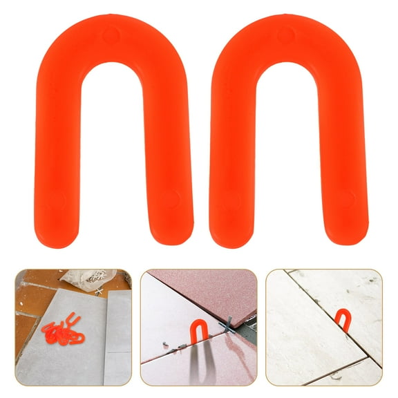 USHOBE 100Pcs U Shape Plastic Horseshoe Shim Tile Spacers For Home Renovation