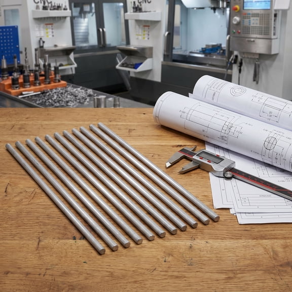 USHOBE 10Pcs Plated Silver Aluminum Rods for Thermal Conductivity Science Teaching and Engineering Lab Tests