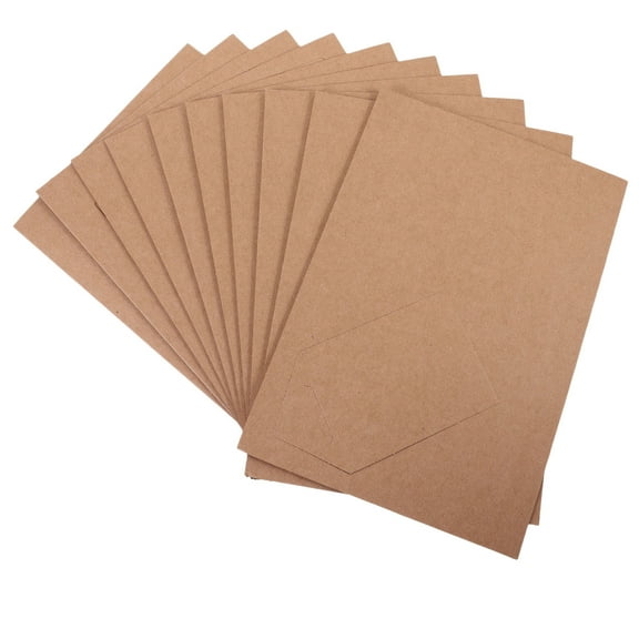 USHOBE 10Pcs Vintage Paper Photo Frame for Brown 7 Inches