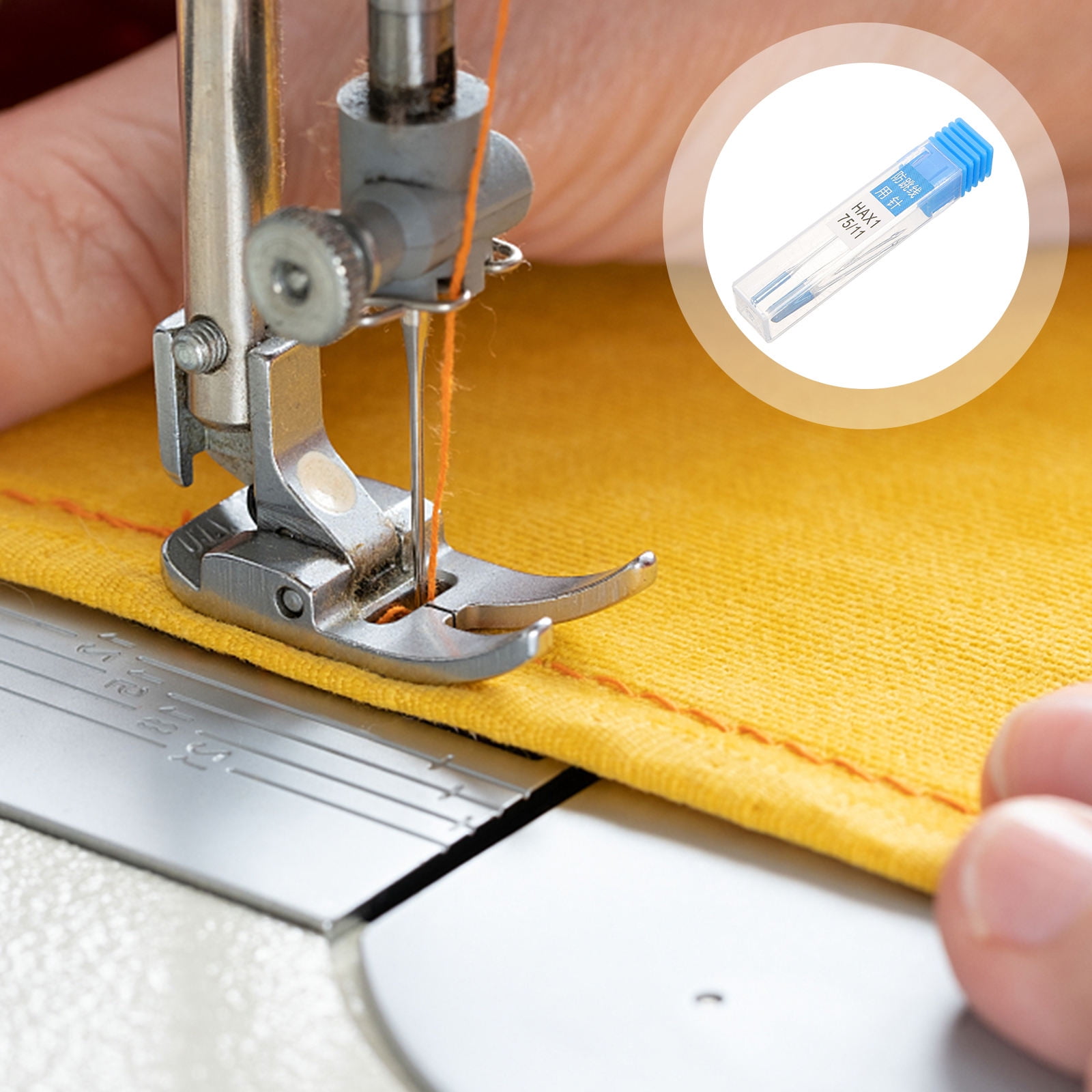 USHOBE 10Sets Sky Blue Embroidery Machine Needles Sturdy Durable Sewing ...