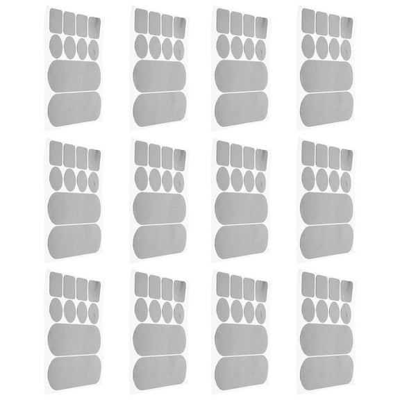 USHOBE 12Pack Aluminum Patches 4.3X4.2in for Cooking Pot and Kitchenware Repair with Heat Insulation