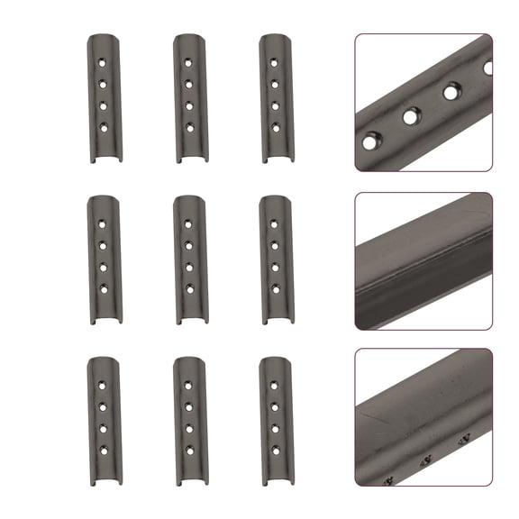 USHOBE 150 Pcs Metal Shoe Lace Tips Black for Prevent Fraying Shoe Maintenance