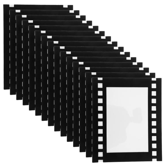 USHOBE Cinematic Black Paper Frame for DIY Wall Hanging Picture Displays 15Pcs