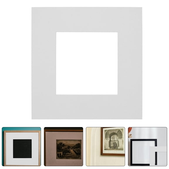 USHOBE 15pcs Picture Frame Mat Board White Paper for Photos and Paintings