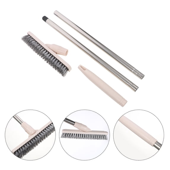 USHOBE 1Pack Beige Tile Floor Scrubber for Bathrooms 90x22cm