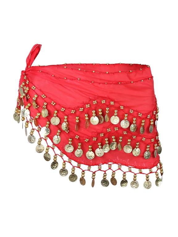 1 Pack Red Dance Scarf for Women, Lightweight Flowing Performance Scarf for Dance Class, Practice, Stage, Party Props