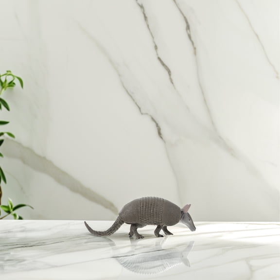 USHOBE 1Pack Simulated Animal Model Armadillo Shape Grey for Home and Office Decor
