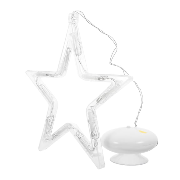 USHOBE 1Pack Window Star Light Warm White Transparency with 19 x 7.5in Pendant Size for Christmas