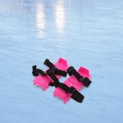 USHOBE 1Pair Pink Ski Skates Easy Design Adjustable Shoes for Home and Outdoor Winter Fun