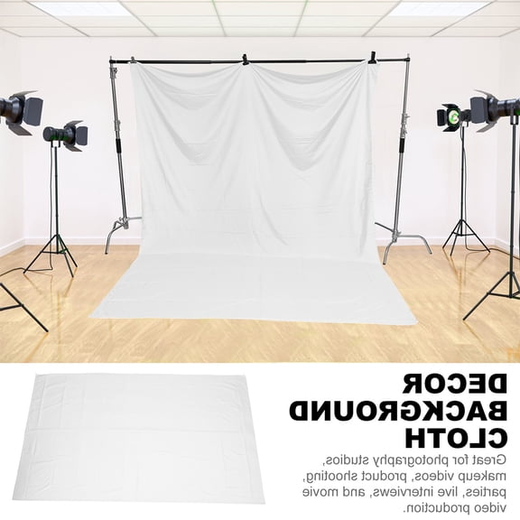 USHOBE White Background Cloth Durable Polyester Cotton for Home Decor Photography
