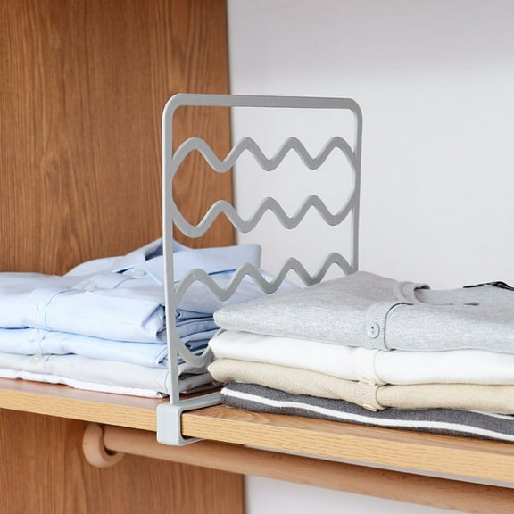 USHOBE White Plastic Closet Organizer Cabinet Divider, Rectangular Shape, Space-Saving Storage Solution for Home