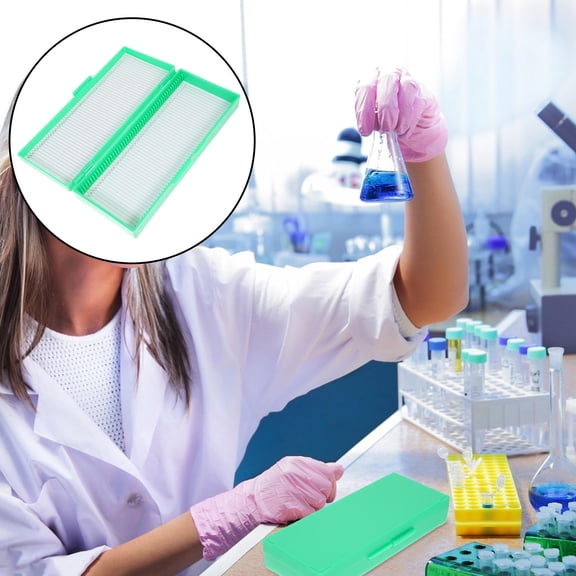 USHOBE 1Pcs Microscope Slide Holders For Organizing Slides In Laboratory Equipment