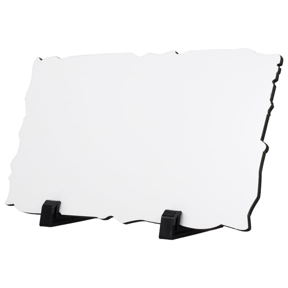 USHOBE White Density Board Sublimation Blanks for DIY Unique Irregular Edge Photo Frame
