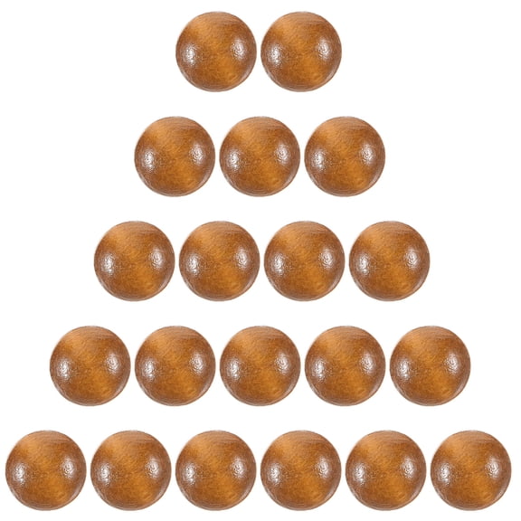 USHOBE Shirt Buttons Buttons Tea Color Wood 20Pcs