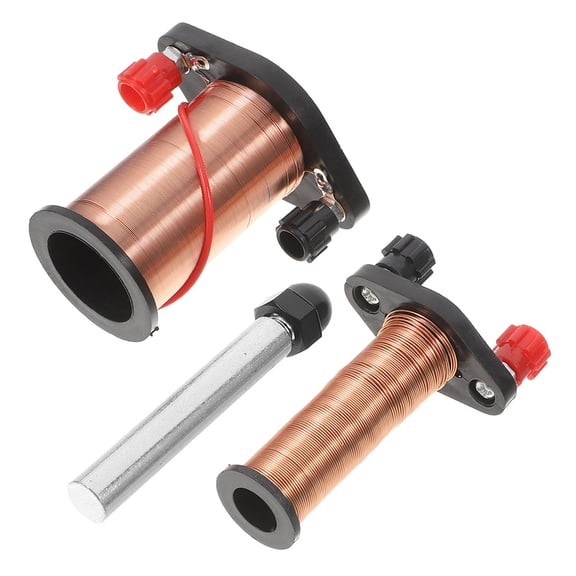 USHOBE 1Set Electromagnetism Coil Kit with Copper Primary Secondary Coils for School Experiments