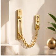 USHOBE 1Set Home Door Chain Lock Stainless Steel Anti Theft Security Chain Guard