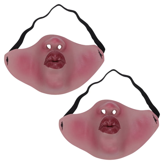 USHOBE 1Set Half Face Mask Vampire Costume Accessory for Party Decor