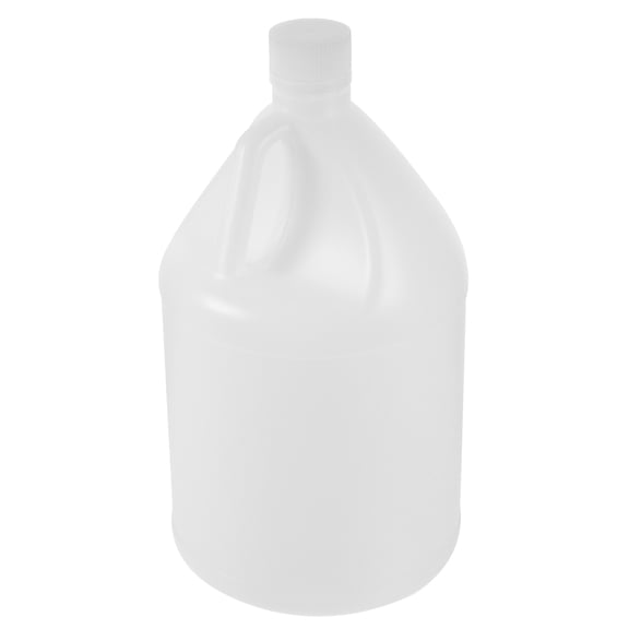 USHOBE Large Plastic Water Bottle White HDPE 1Set 31.5x16.2cm 4 Liter