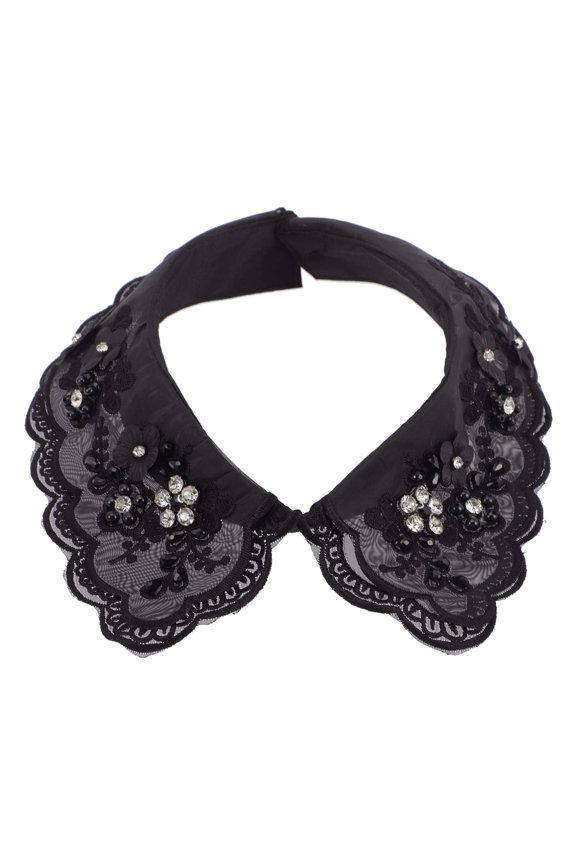 1pc Retro Embroidery Fake Collar Detachable Blouse False Collar for Women