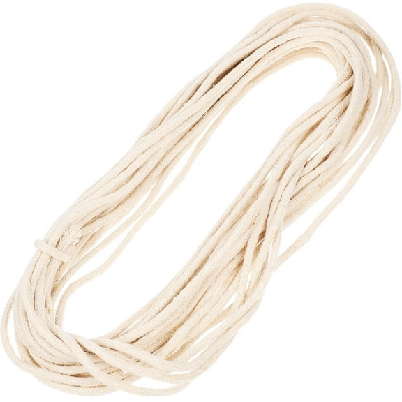 USHOBE 2 Rolls Braided Wick Lamp Kerosene Lamp Wicks Cotton Rope Emergency Lighting 10 Meters 3.5mm Diameter