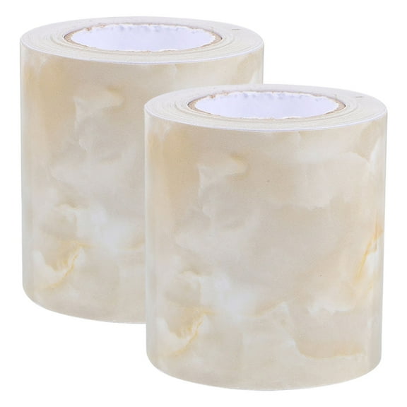 USHOBE 2 Rolls Pvc Decorative Strips For Wall Trim Self Adhesive Baseboard Molding 196.50X1.97X0.004In