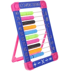 USHOBE Plastic Abacus Toy 22.5x15.9x1.1 Inch Educational Counting and Mathematics Learning Tool