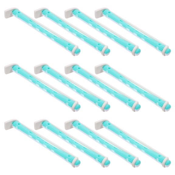 USHOBE 24Pcs Hair Perm Kit Light Green Perm Rods Curling Rods for Stylish Wavy Hair