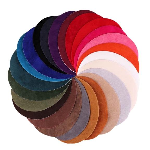 USHOBE 25-Pack Sew-On Patches for Shirts and Sweaters, Assorted Colors and Sizes, 11x4.3 Inch Fabric Repair Patches