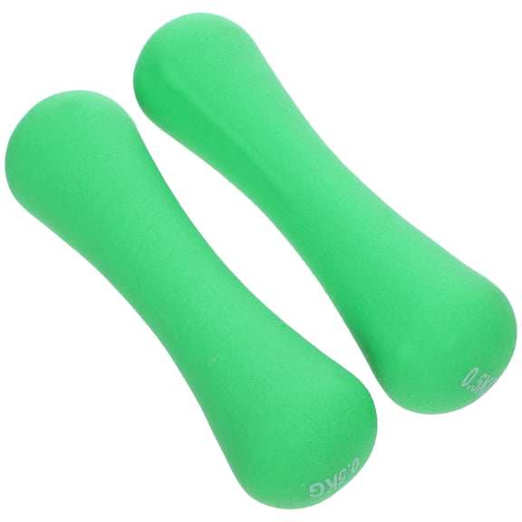 USHOBE Set of 2 Light Green Mini Dumbbells for Kids, Equipment for Children's Exercise and Party Activities
