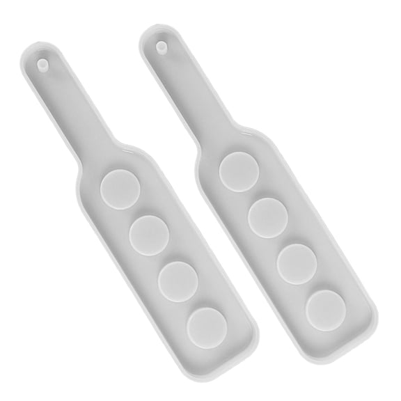 USHOBE rectangular resin mold White Silicone Casting Form for Serving Tray and Glass Holder 2-Pack