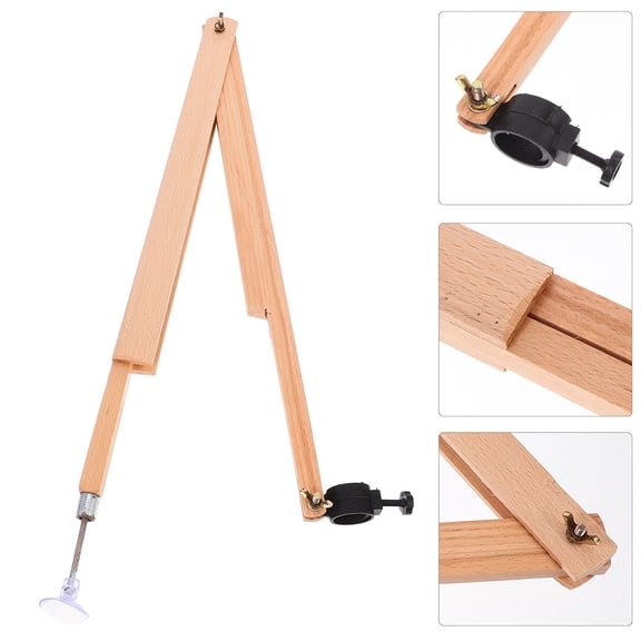 USHOBE Wooden Drafting Compass Khaki Multifunctional Design Sturdy Material 2Pcs
