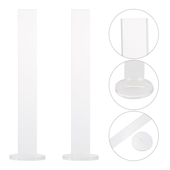 USHOBE Adhesive Tape Roll Display Stands Acrylic for Office Use 2 Sets 8.1in