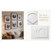 USHOBE 3pcs Pre Cut Picture Frame Mattes White Paper for Home Photo Display