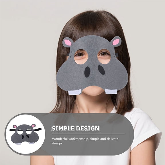 USHOBE animal masquerade mask for women Animal Masks Grey Decorative 3pcs