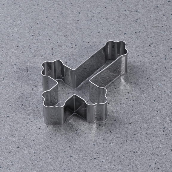 USHOBE 4Pcs Anti Rust Stainless Steel Fondant Cutters Cross Design for Baking Cookies and Cakes