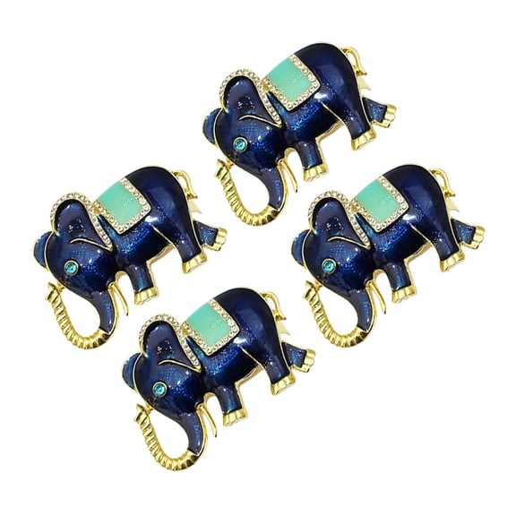 USHOBE 4Pcs Formal Napkin Rings in Alloy for Festive and Bridal Table Settings and Receptions