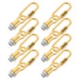 Chain Loop Hook USHOBE Golden Metal Ceiling Hook, Anti-Slip M10 Threaded Loop, 4Set ...