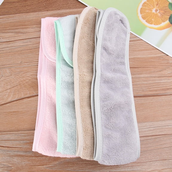 USHOBE 4pcs Adjustable Cloth Headband for Washing Face, Applying Mask, Yoga