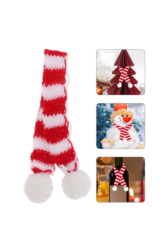 55Pack Miniature Scarf for Crafts Tiny Knitted Scarves for Children