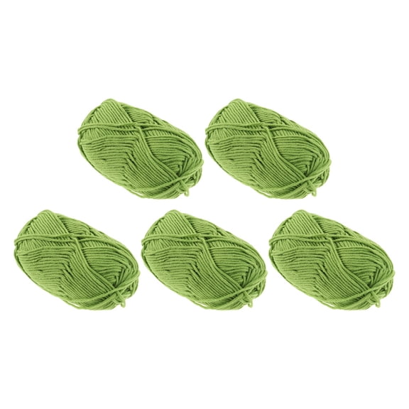 USHOBE 5Pcs Knitting String in Green for DIY and Knitting