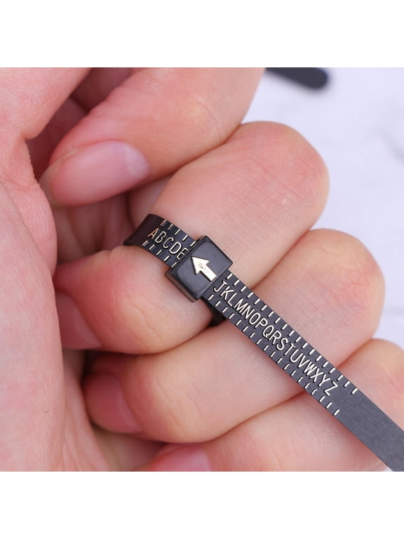 Ring Measurer Tool, Black, Accurate Ring Sizing, 5Pcs